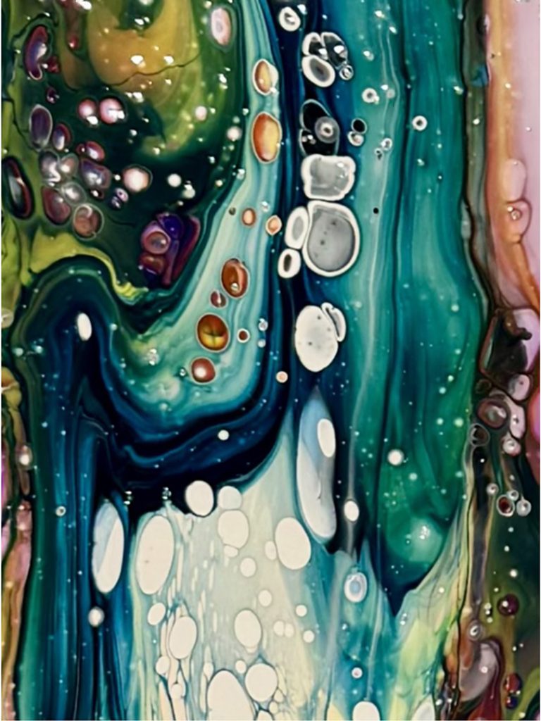 Beautiful Bruises Acrylic & resin on canvas