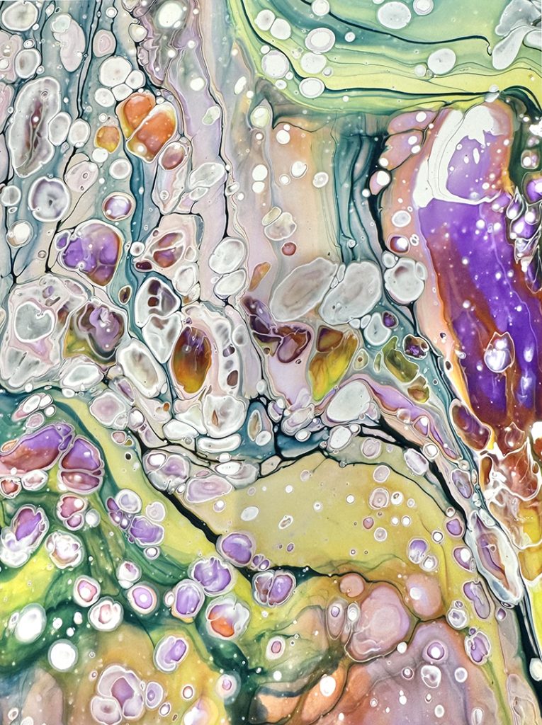 Glorious Acrylic & resin on canvas 30x 22 inches