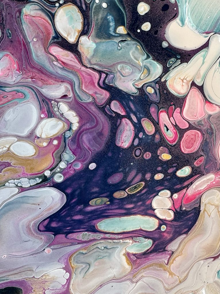 Sacred Scars Acrylic & resin on canvas 30x 22 inches